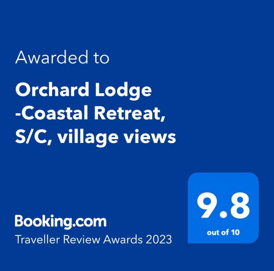 Orchard Lodge -Coastal Retreat, New Build, Village Views, Private Garden And Terrace Saint Brides Major Exteriér fotografie